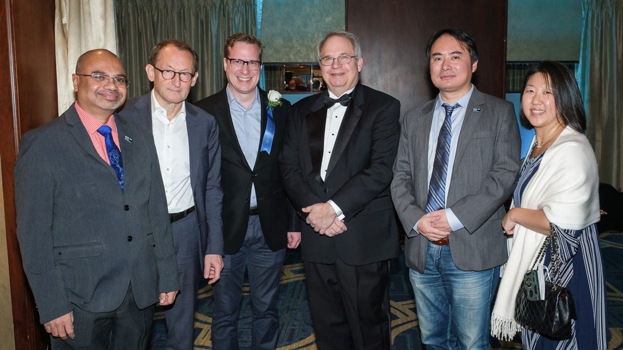 Award participants posing for a picture.