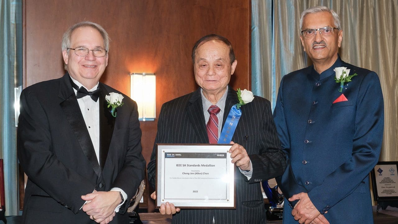 Award participants posing for a picture.