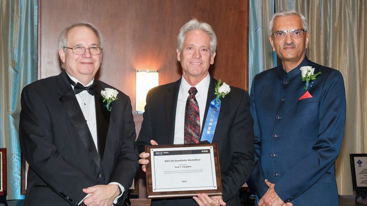 Award participants posing for a picture.