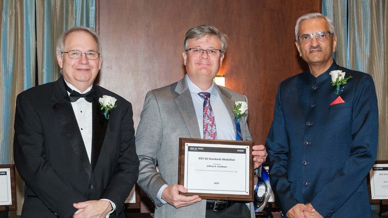 Award participants posing for a picture.