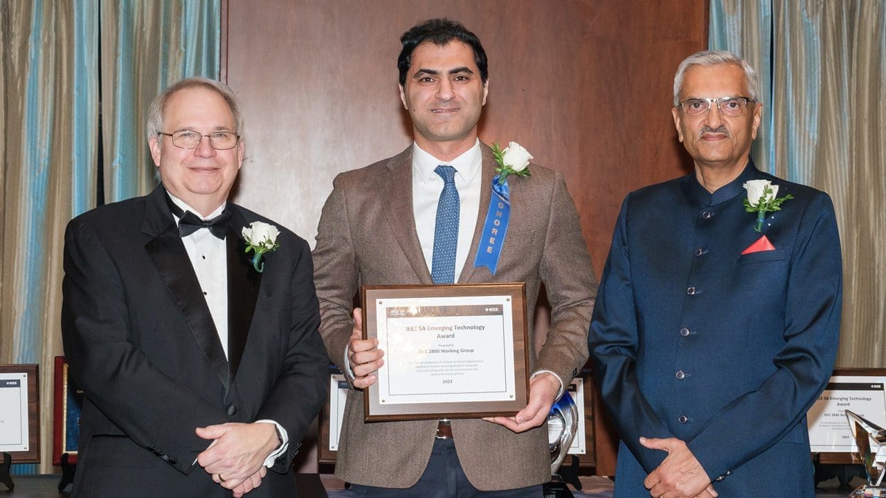 Award participants posing for a picture.