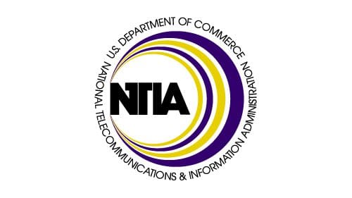 NTIA Logo: National Telecommunications and Information Administration.