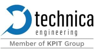 Technica Engineering Logo. Member of KPIT Group.