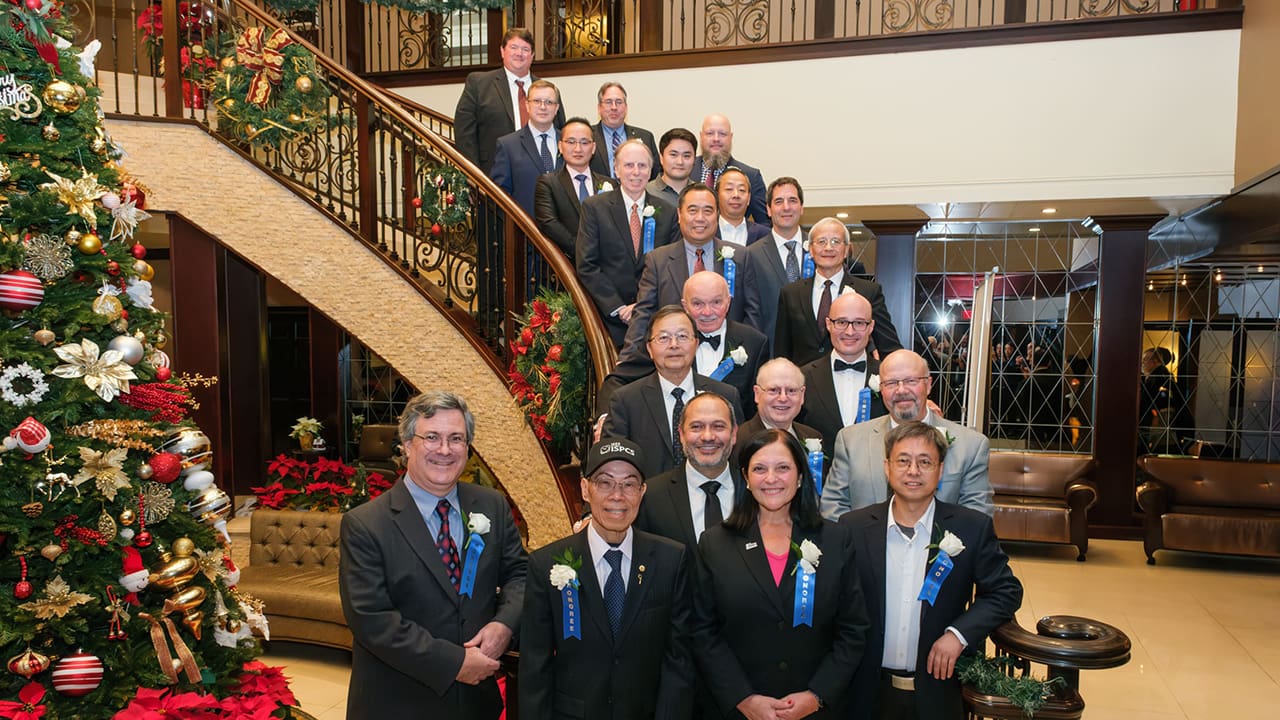 IEEE SA Awards honorees posing for a photo.